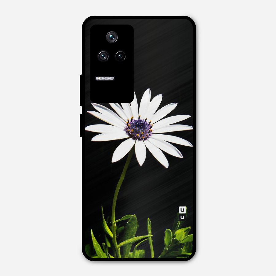 Flower White Spring Metal Back Case for Poco F4 5G