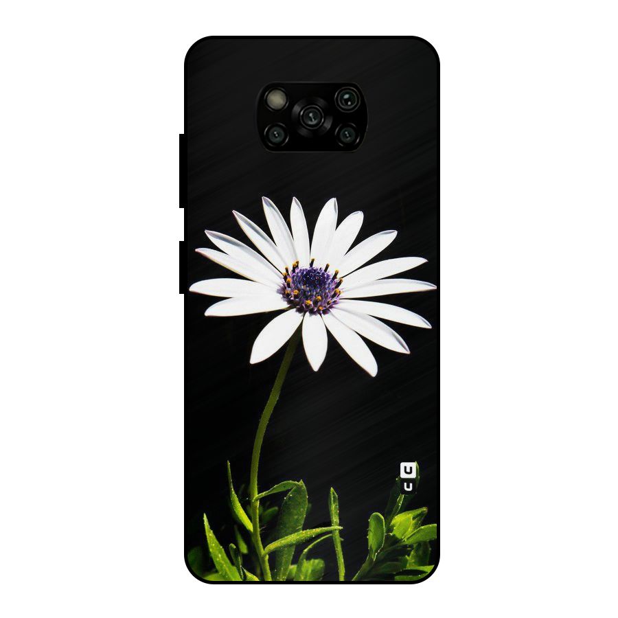 Flower White Spring Metal Back Case for Poco X3