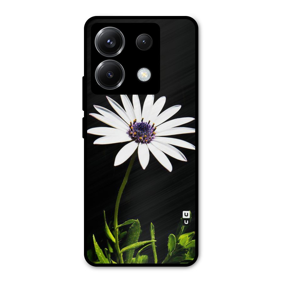 Flower White Spring Metal Back Case for Poco X6