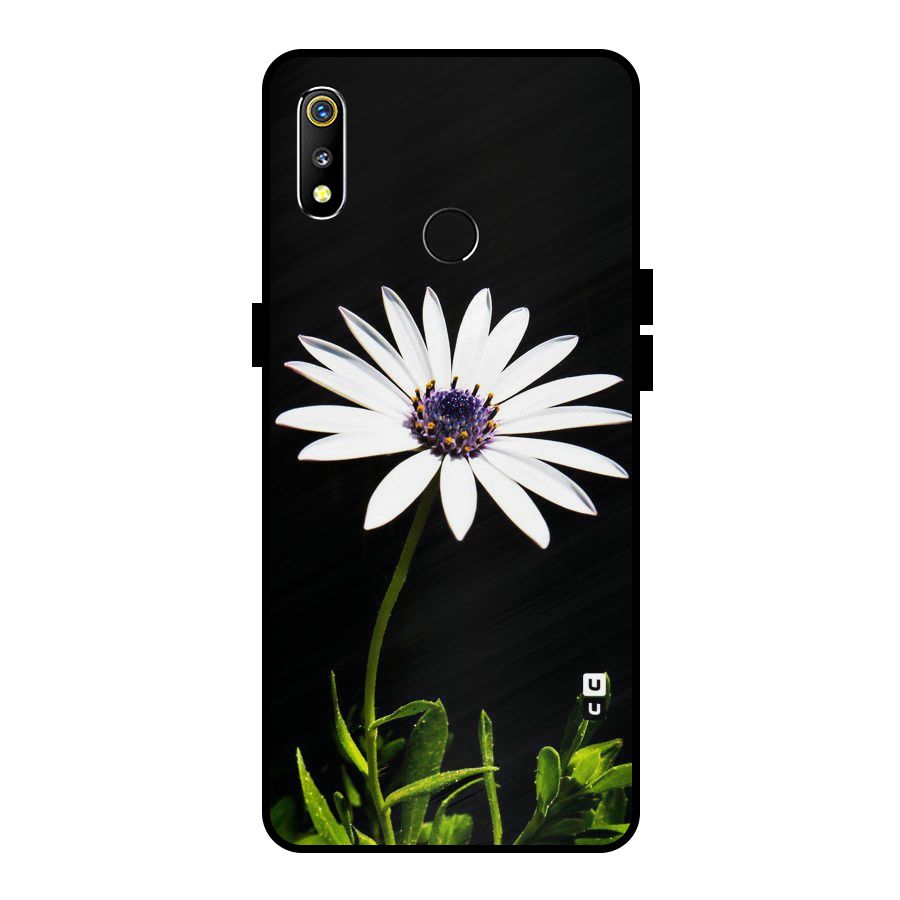 Flower White Spring Metal Back Case for Realme 3