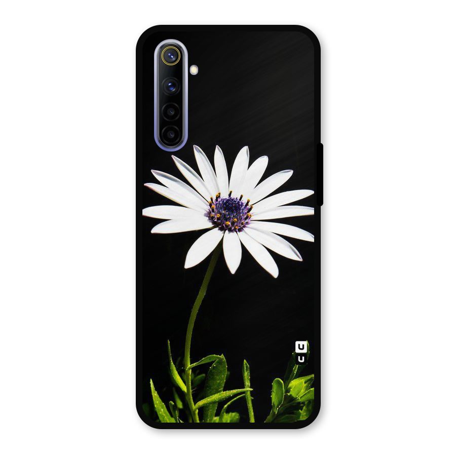 Flower White Spring Metal Back Case for Realme 6