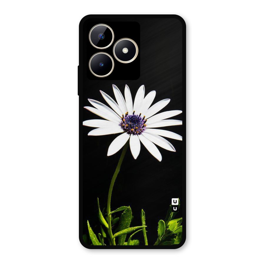 Flower White Spring Metal Back Case for Realme C53