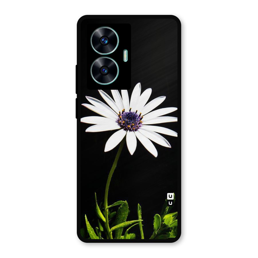 Flower White Spring Metal Back Case for Realme Narzo N55