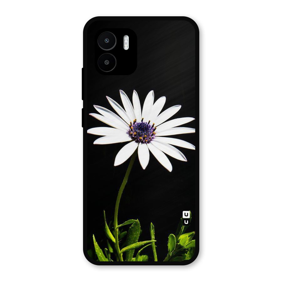 Flower White Spring Metal Back Case for Redmi A2