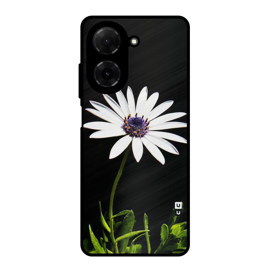 Flower White Spring Metal Back Case for Redmi A5 4G