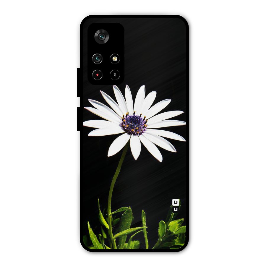 Flower White Spring Metal Back Case for Redmi Note 11T 5G
