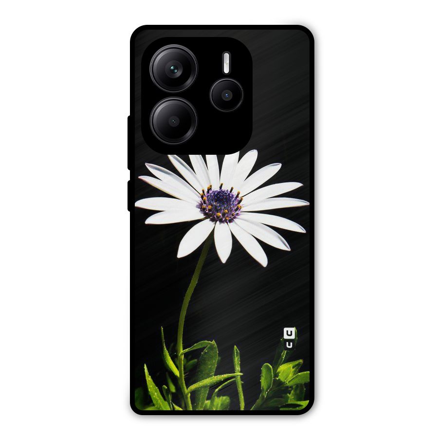 Flower White Spring Metal Back Case for Redmi Note 14 5G