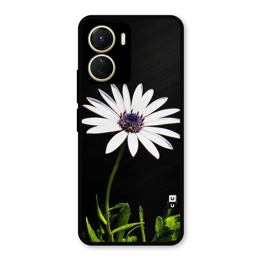 Flower White Spring Metal Back Case for Vivo T2x