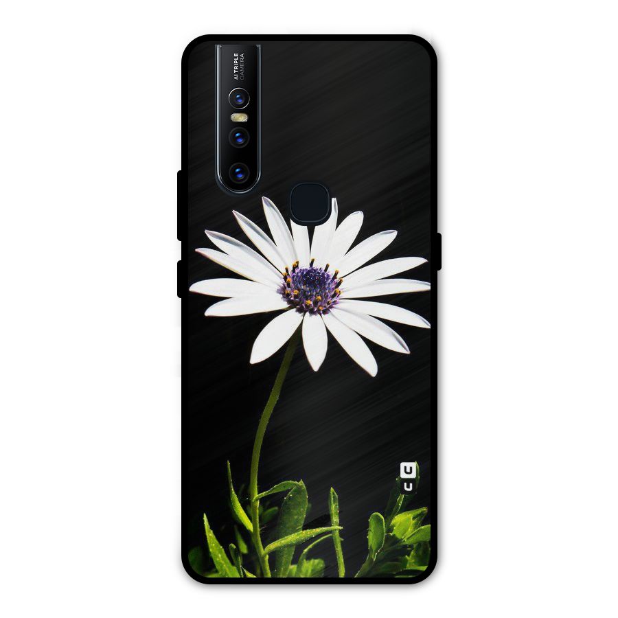 Flower White Spring Metal Back Case for Vivo V15