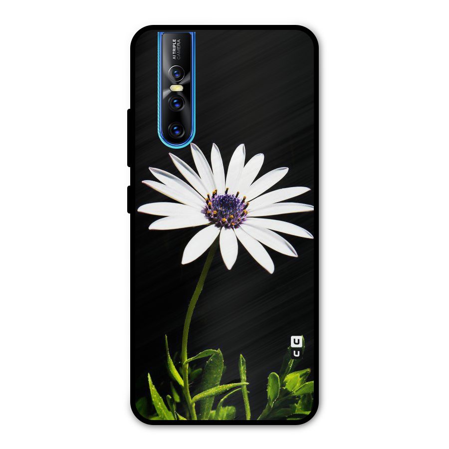 Flower White Spring Metal Back Case for Vivo V15 Pro