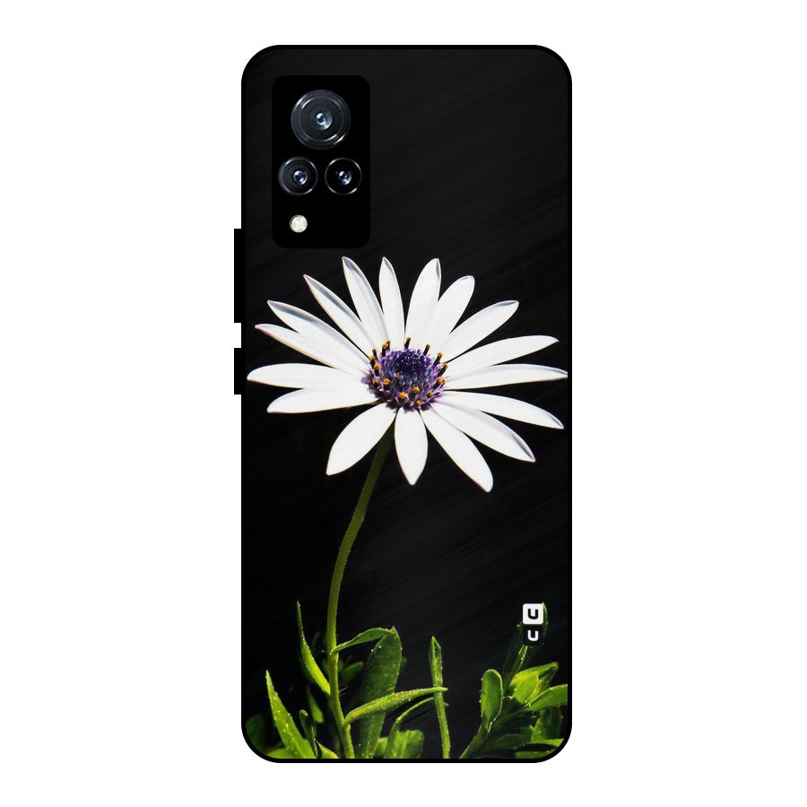 Flower White Spring Metal Back Case for Vivo V21 5G