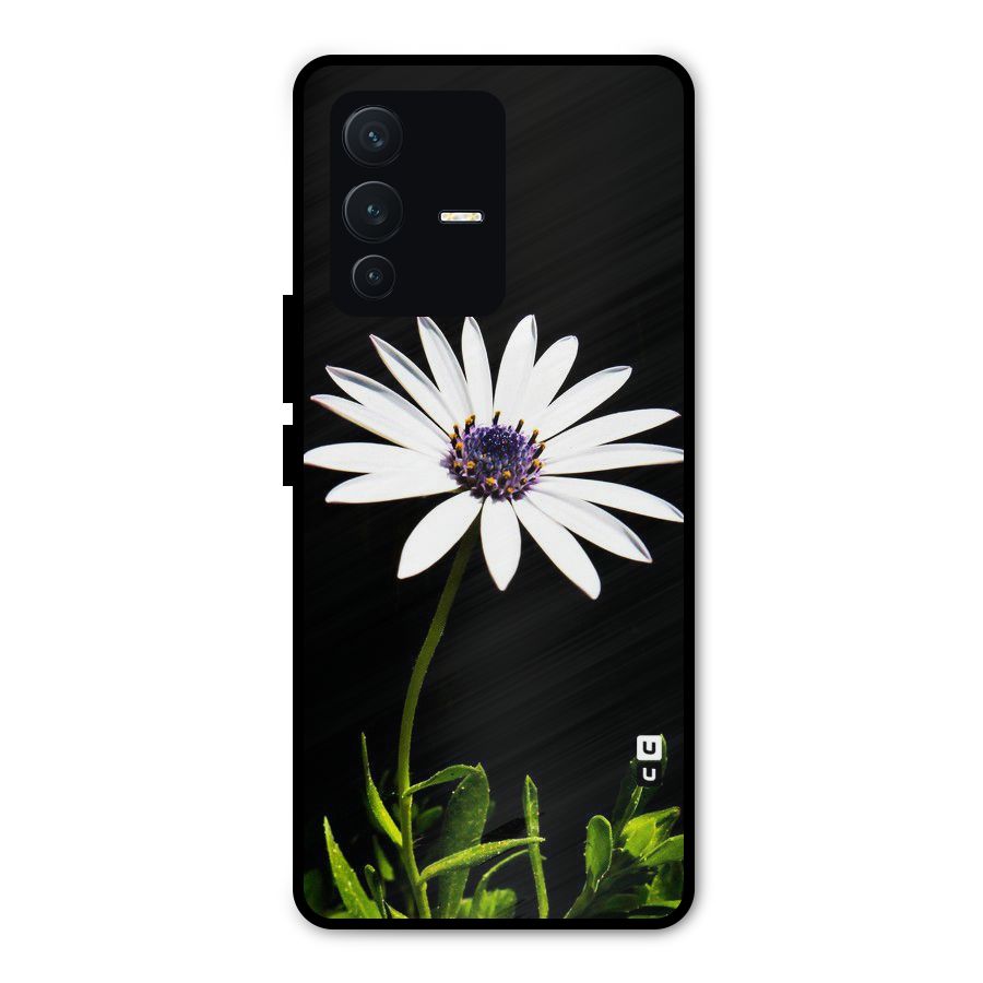Flower White Spring Metal Back Case for Vivo V23 Pro