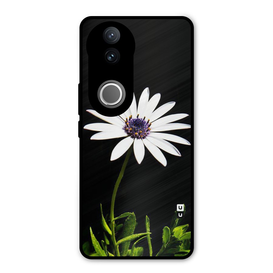 Flower White Spring Metal Back Case for Vivo V50