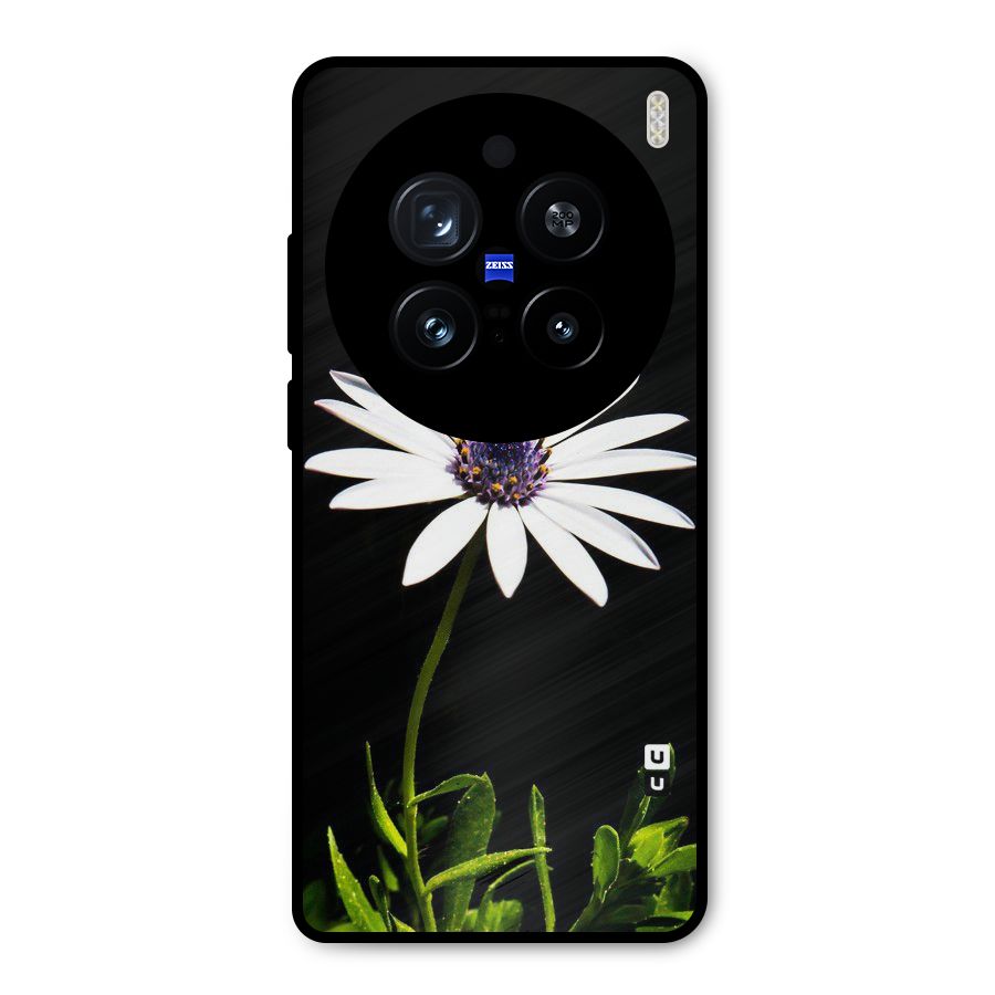 Flower White Spring Metal Back Case for Vivo X200 Pro