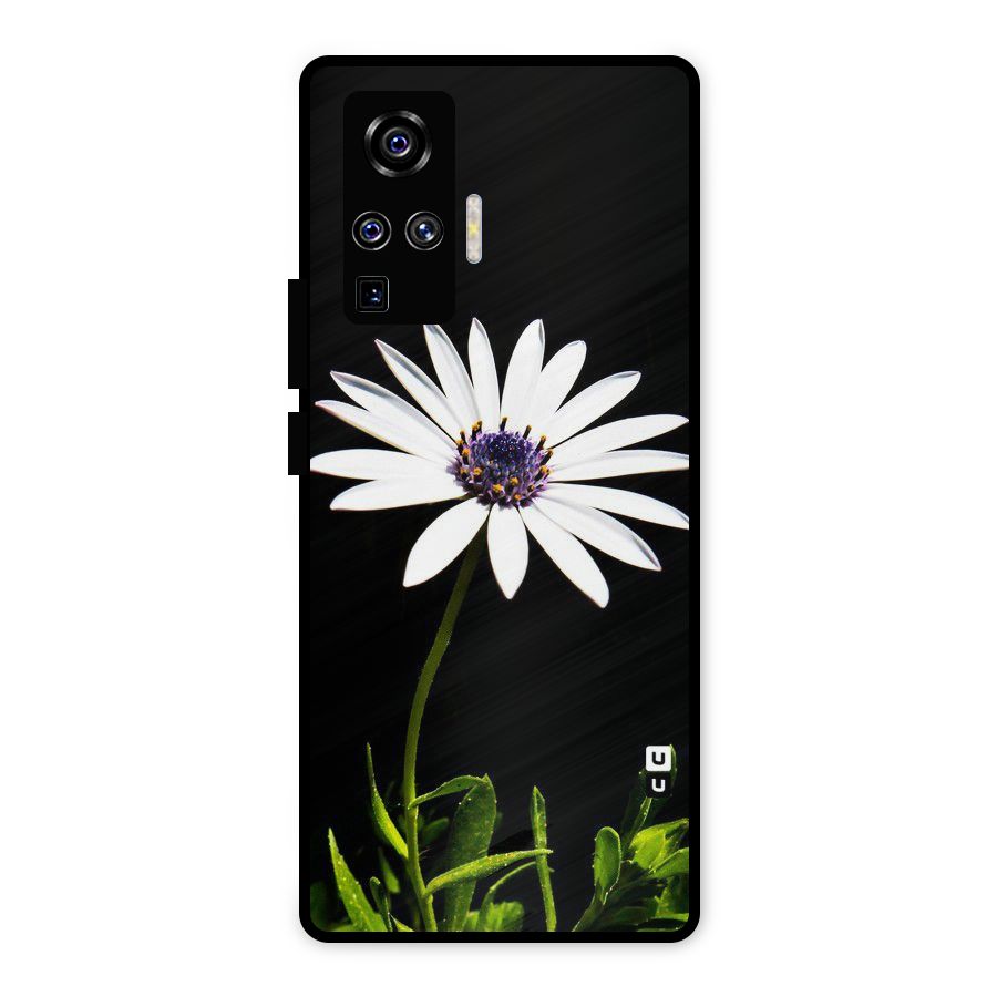Flower White Spring Metal Back Case for Vivo X50 Pro