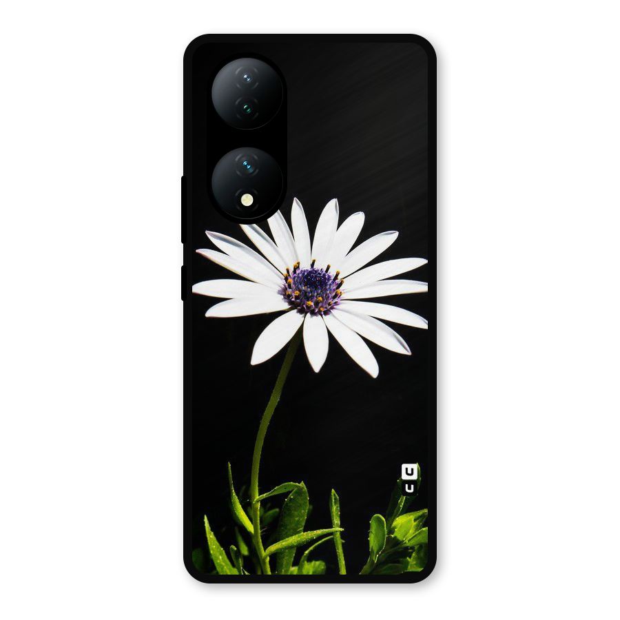 Flower White Spring Metal Back Case for Vivo Y100