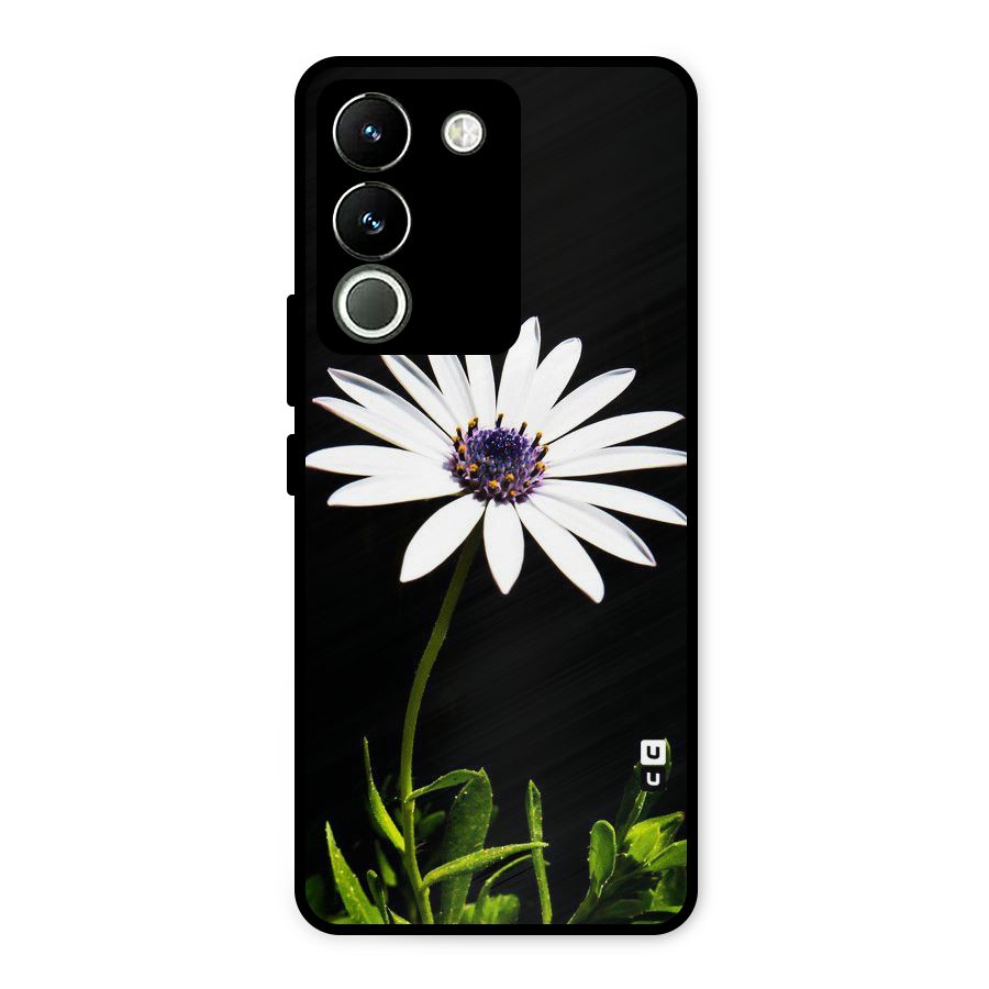 Flower White Spring Metal Back Case for Vivo Y200