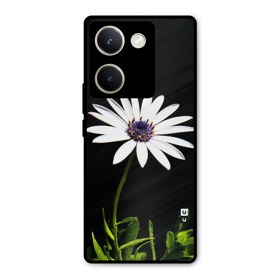 Flower White Spring Metal Back Case for Vivo Y200 Pro