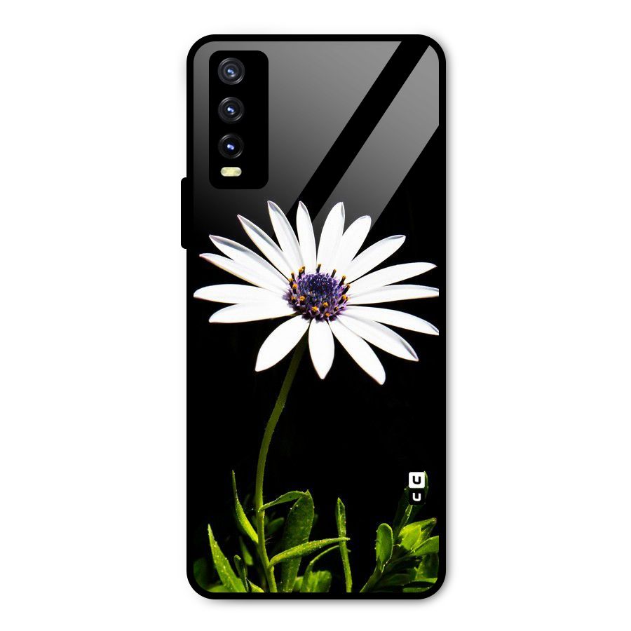 Flower White Spring Metal Back Case for Vivo Y20t