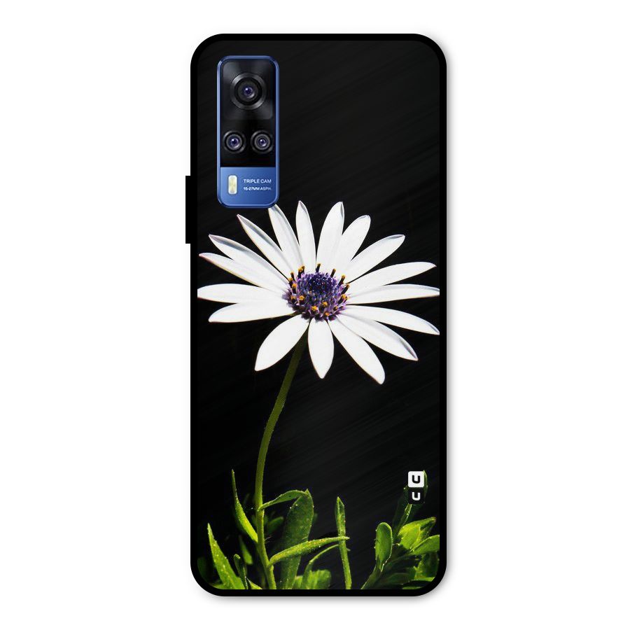 Flower White Spring Metal Back Case for Vivo Y51A