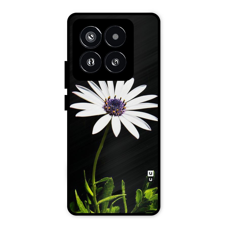 Flower White Spring Metal Back Case for Xiaomi 14 Pro