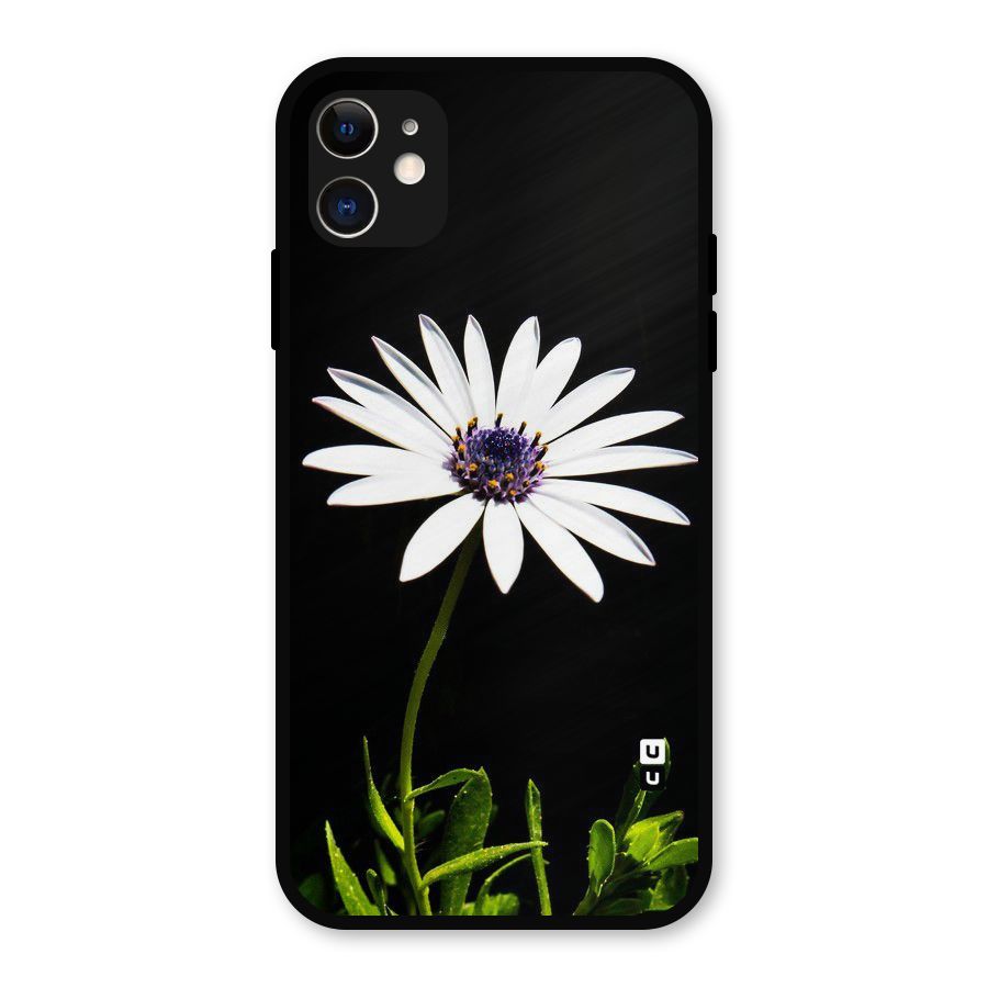 Flower White Spring Metal Back Case for iPhone 11