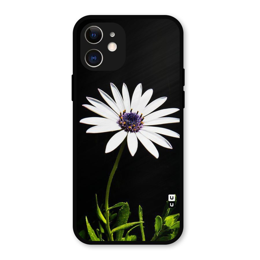 Flower White Spring Metal Back Case for iPhone 12