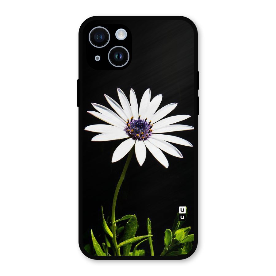 Flower White Spring Metal Back Case for iPhone 14