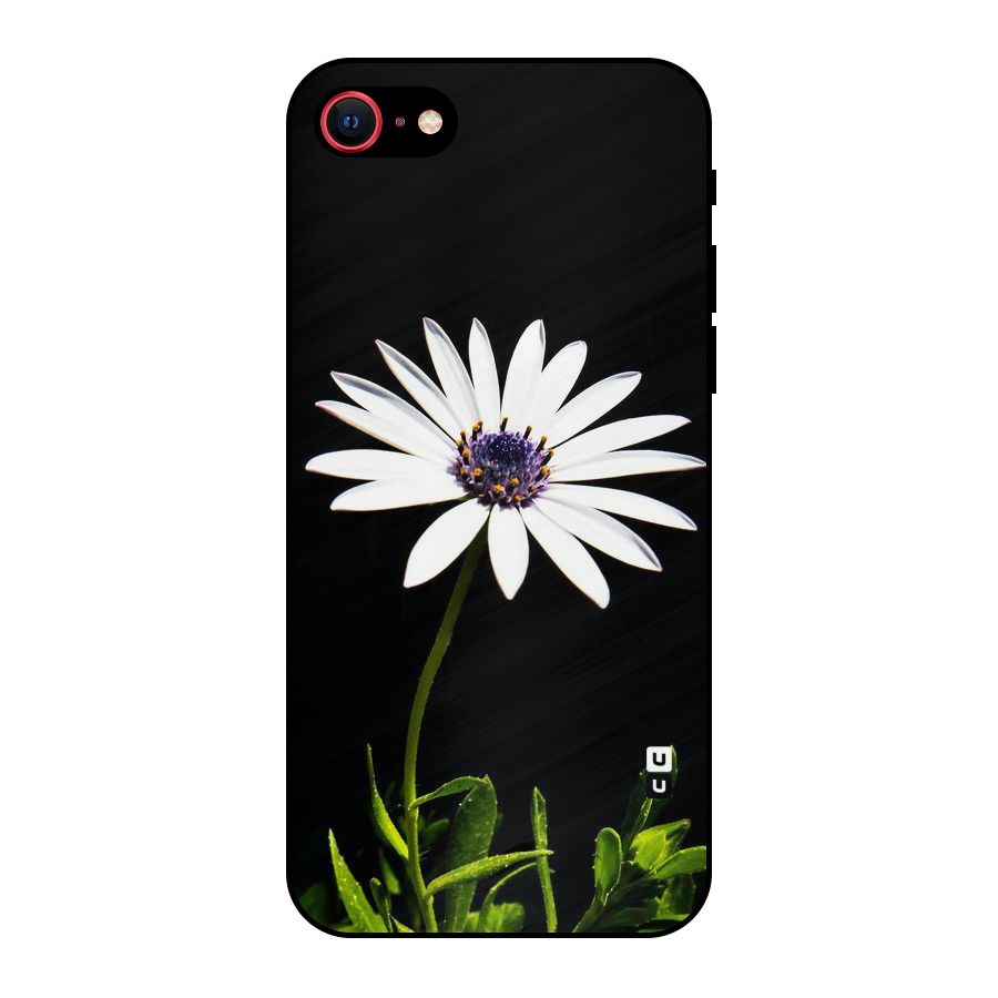 Flower White Spring Metal Back Case for iPhone SE 2020