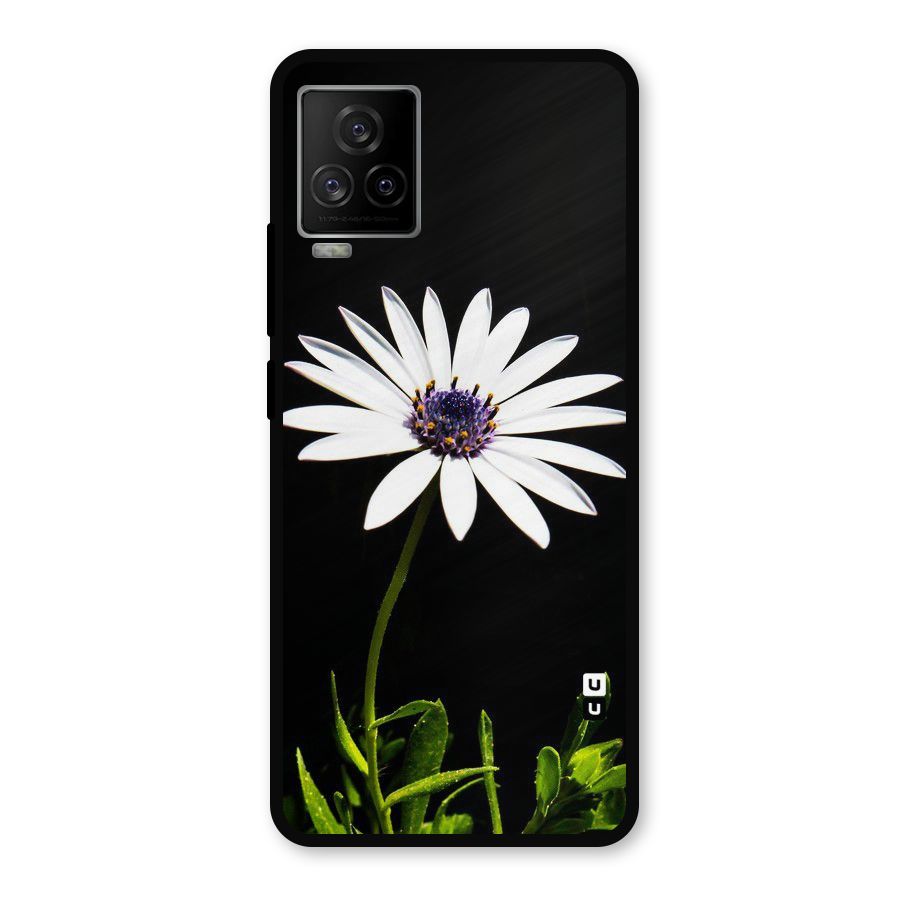 Flower White Spring Metal Back Case for iQOO 7 Legend 5G