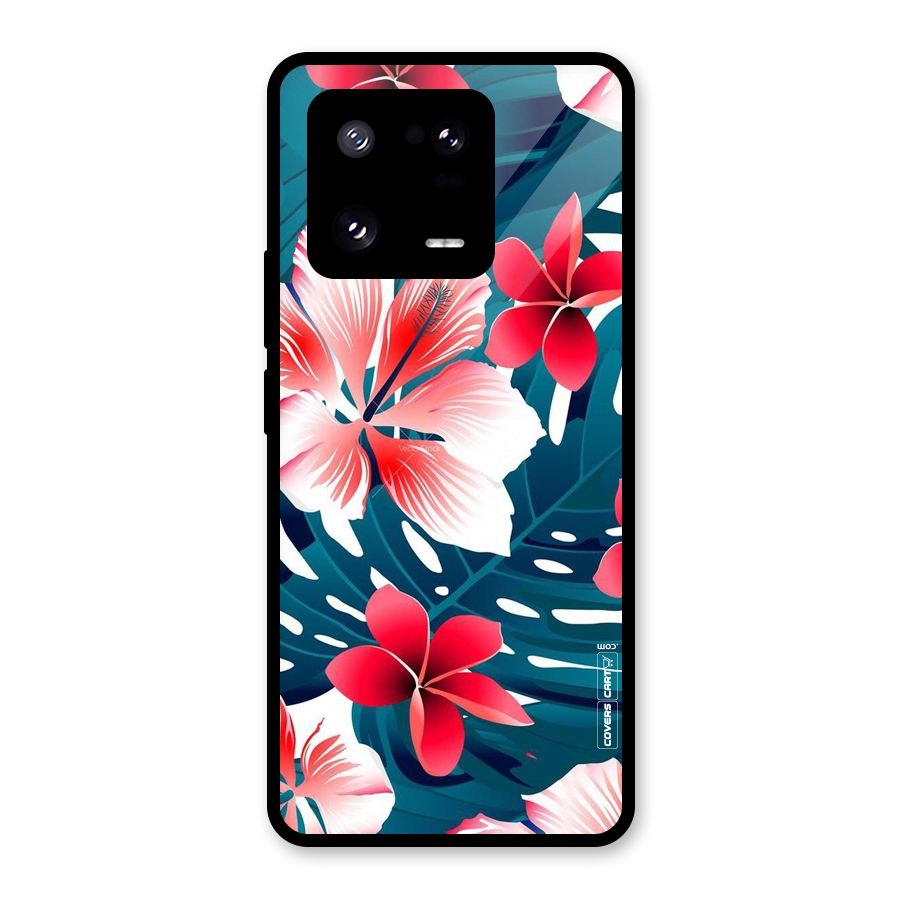 Flower design Glass Back Case for Xiaomi 13 Pro