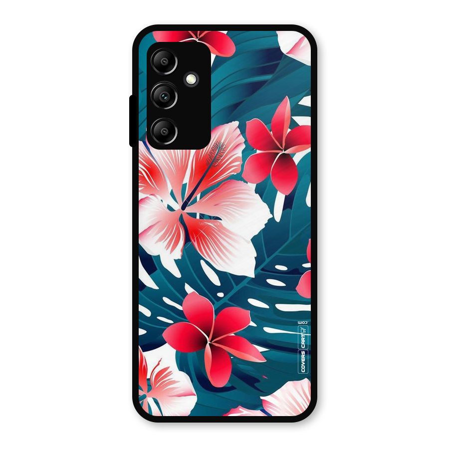 Flower design Metal Back Case for Galaxy A14 5G