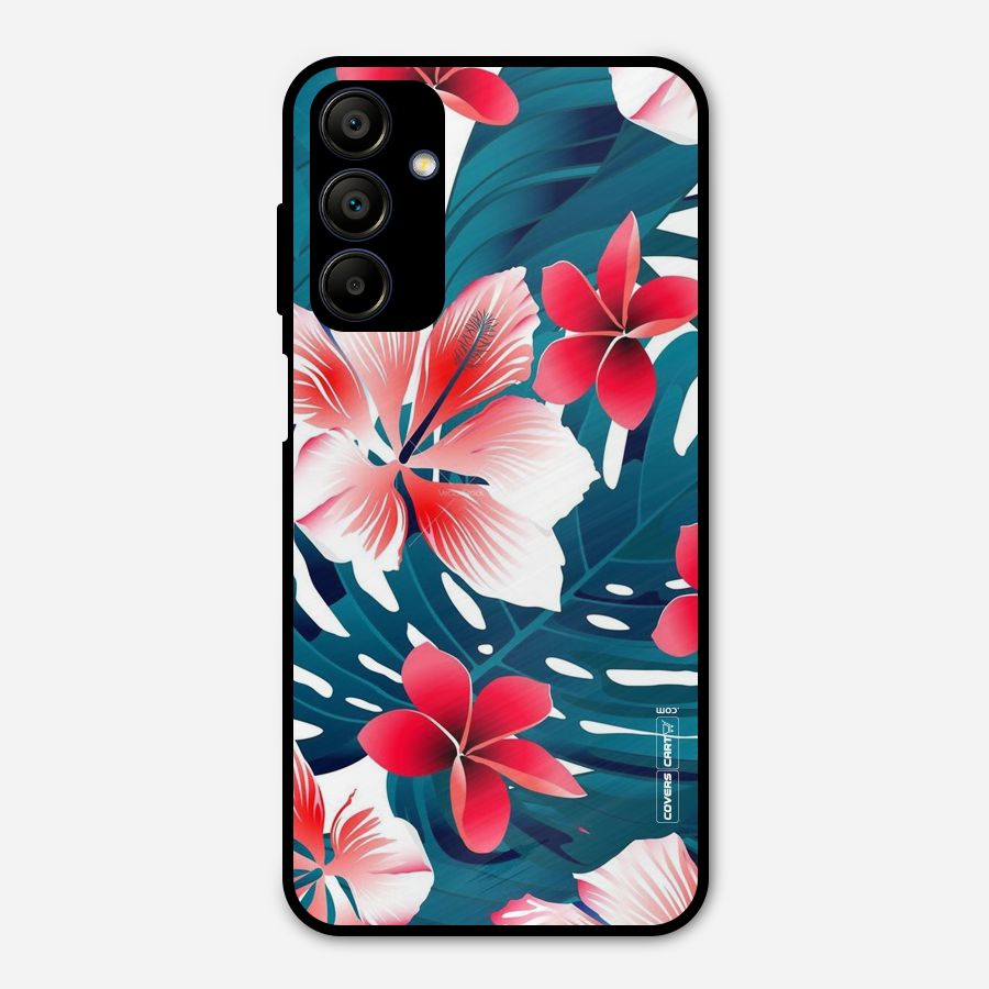 Flower design Metal Back Case for Galaxy A15 5G