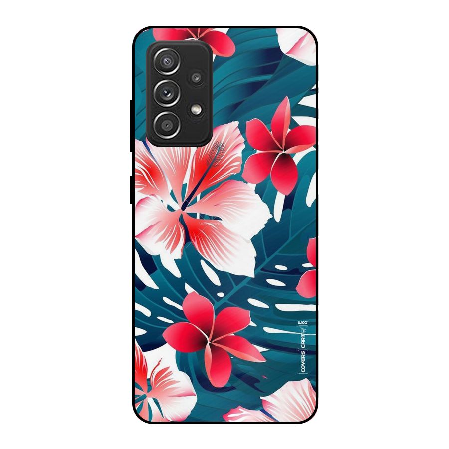 Flower design Metal Back Case for Galaxy A52s 5G