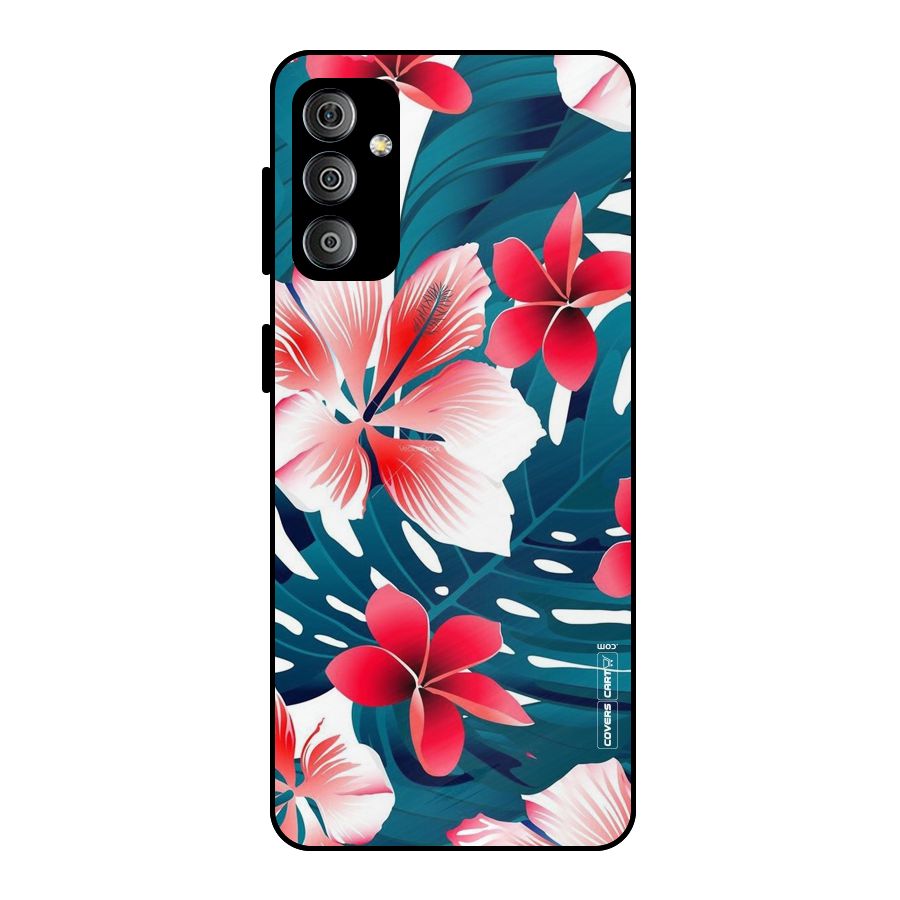 Flower design Metal Back Case for Galaxy F23
