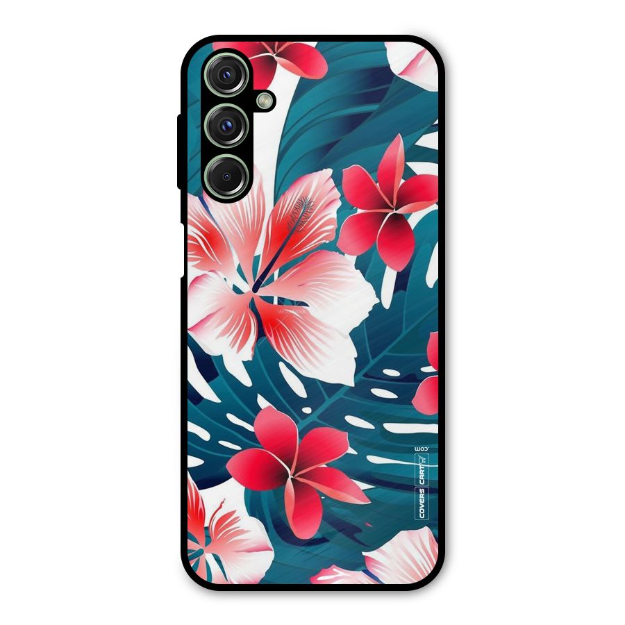 Flower design Metal Back Case for Galaxy F34