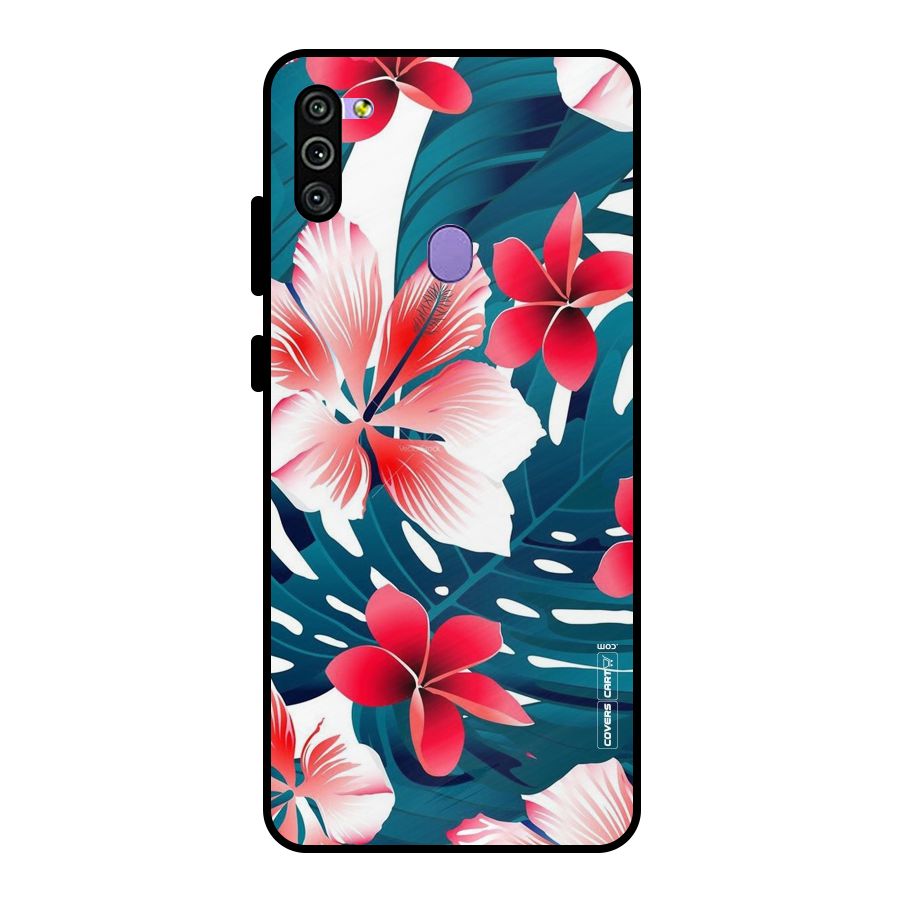 Flower design Metal Back Case for Galaxy M11