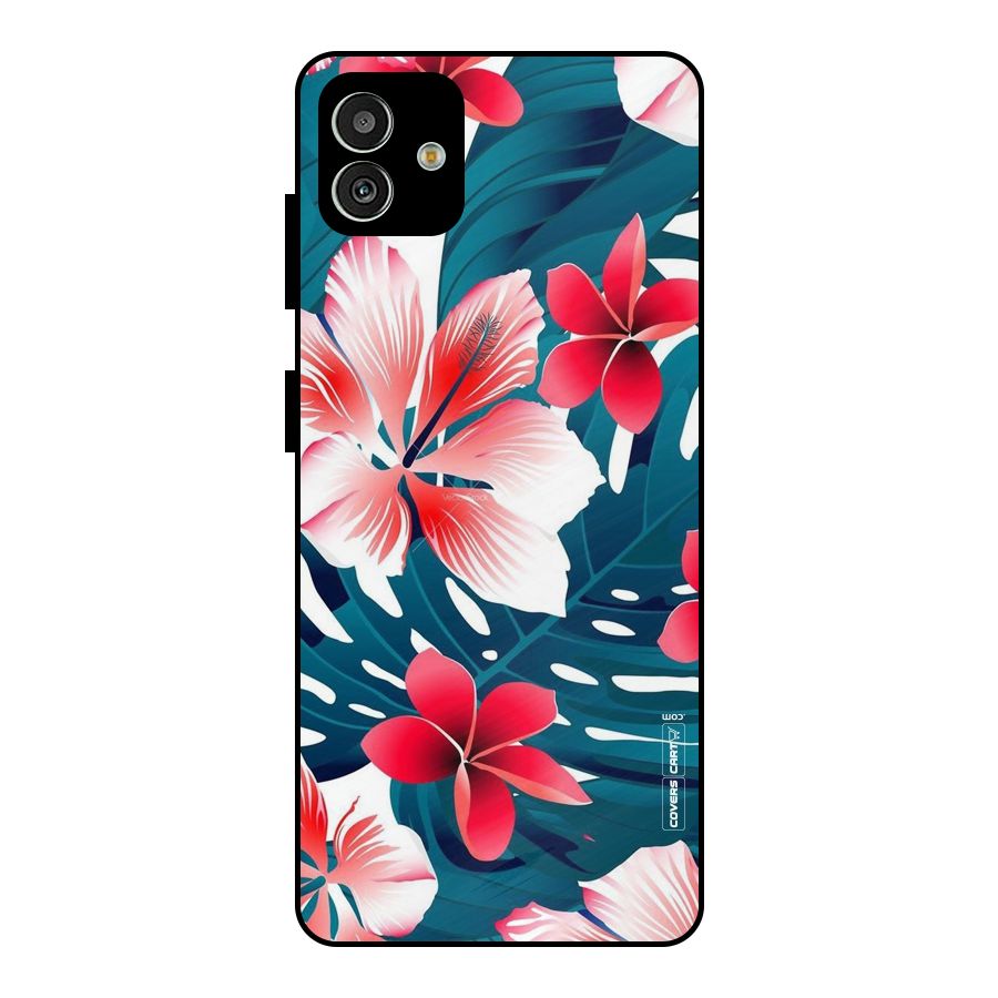 Flower design Metal Back Case for Galaxy M13 5G