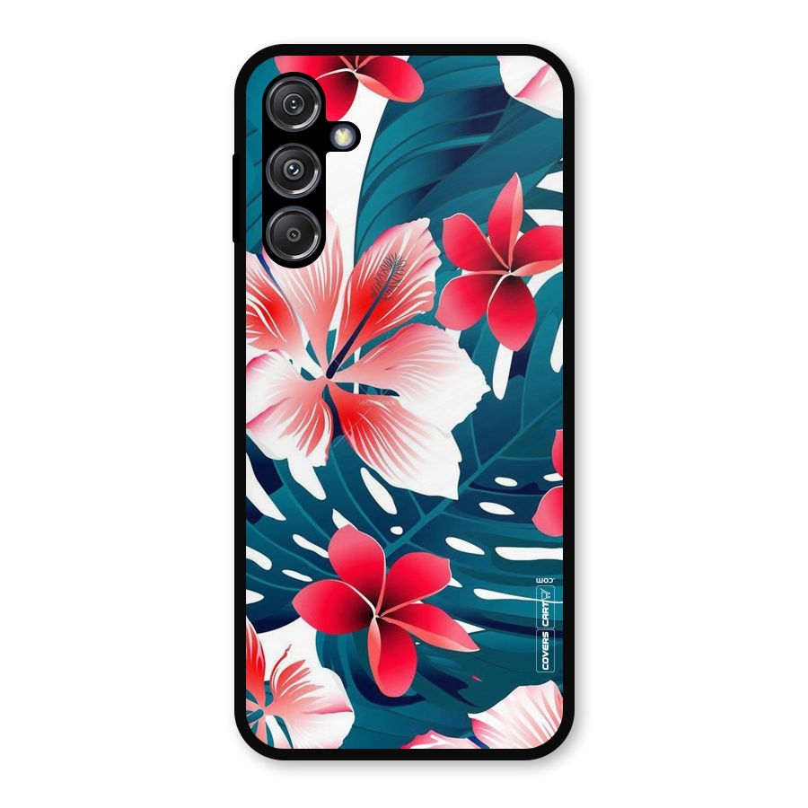 Flower design Metal Back Case for Galaxy M34 5G