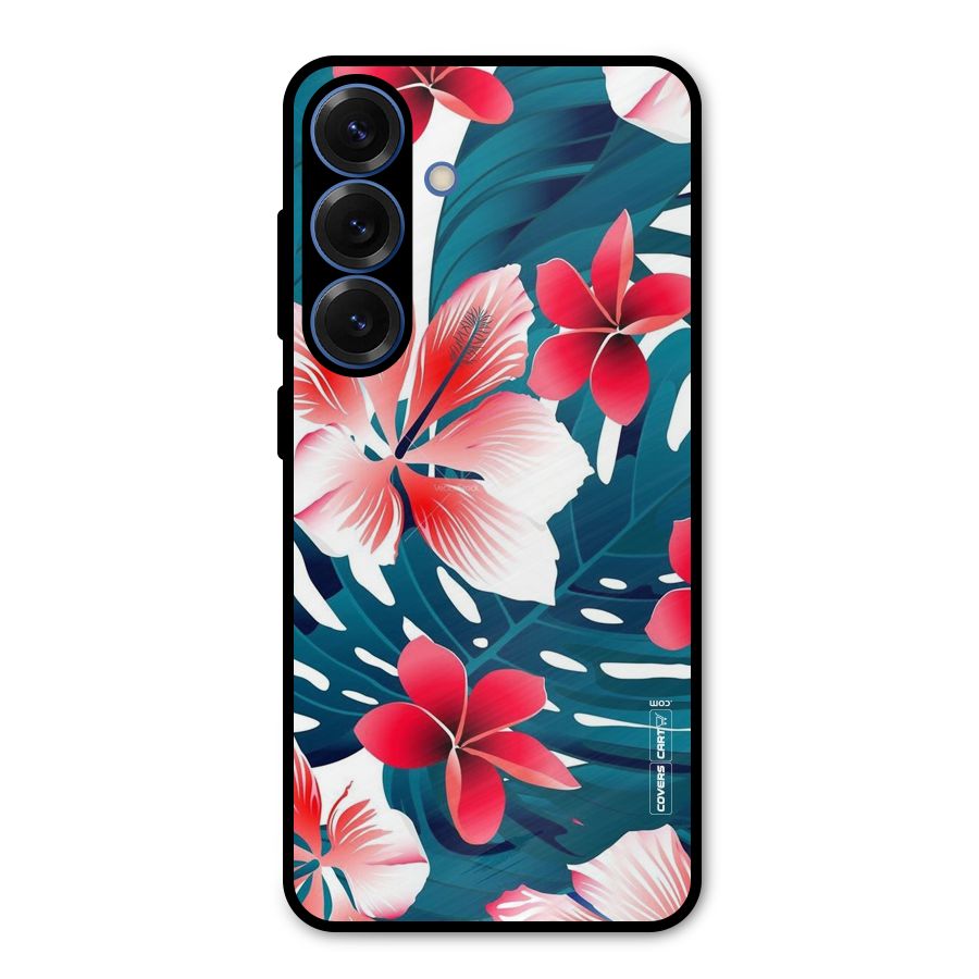 Flower design Metal Back Case for Galaxy S25