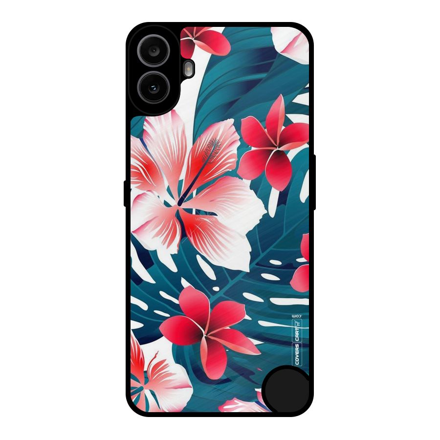 Flower design Metal Back Case for Nothing CMF Phone 1