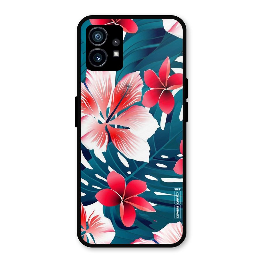 Flower design Metal Back Case for Nothing Phone 1