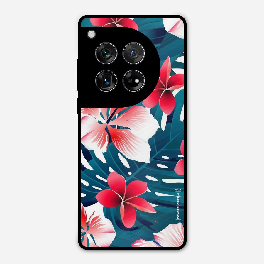 Flower design Metal Back Case for OnePlus 12