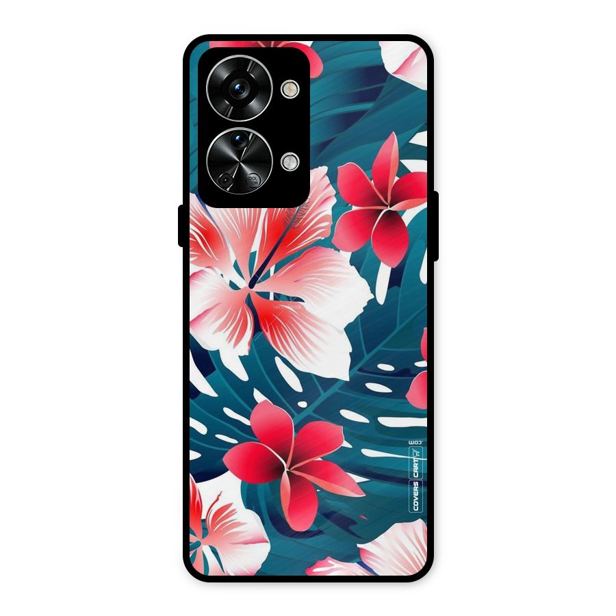 Flower design Metal Back Case for OnePlus Nord 2T