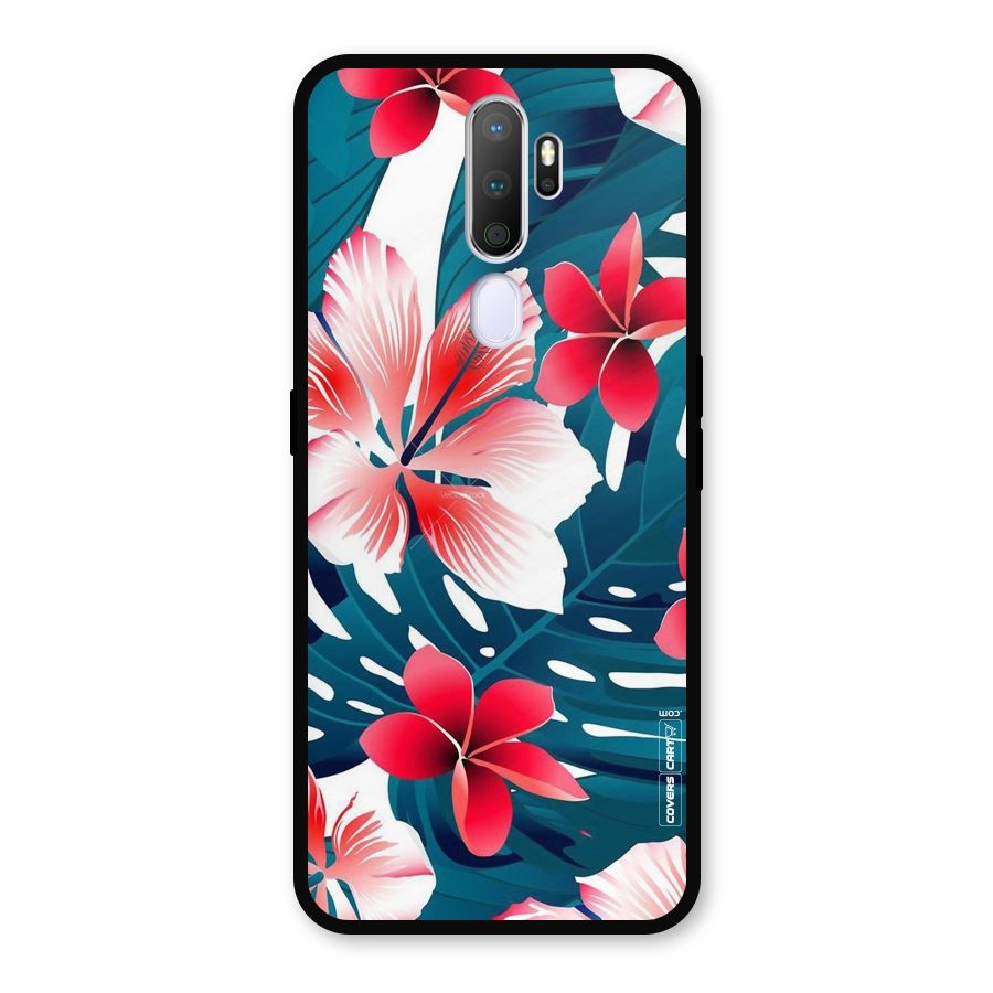 Flower design Metal Back Case for Oppo A9 (2020)