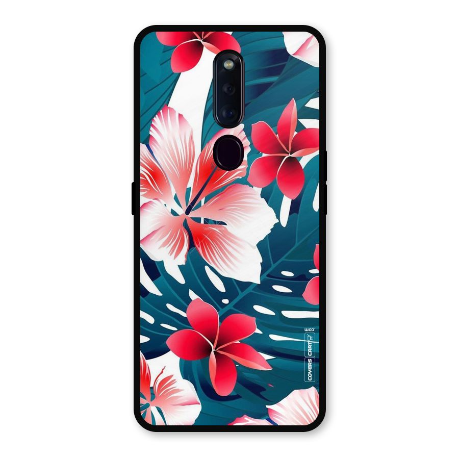 Flower design Metal Back Case for Oppo F11 Pro