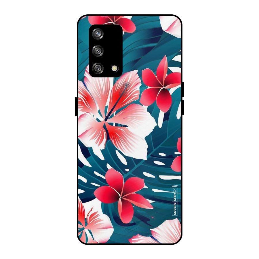 Flower design Metal Back Case for Oppo F19