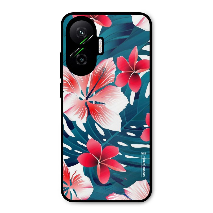 Flower design Metal Back Case for Poco F7