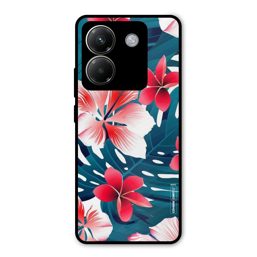 Flower design Metal Back Case for Poco M7 Pro 5G