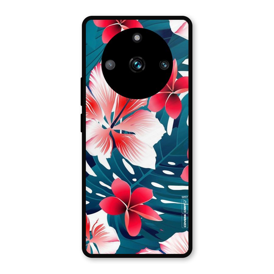 Flower design Metal Back Case for Realme 11 Pro Plus